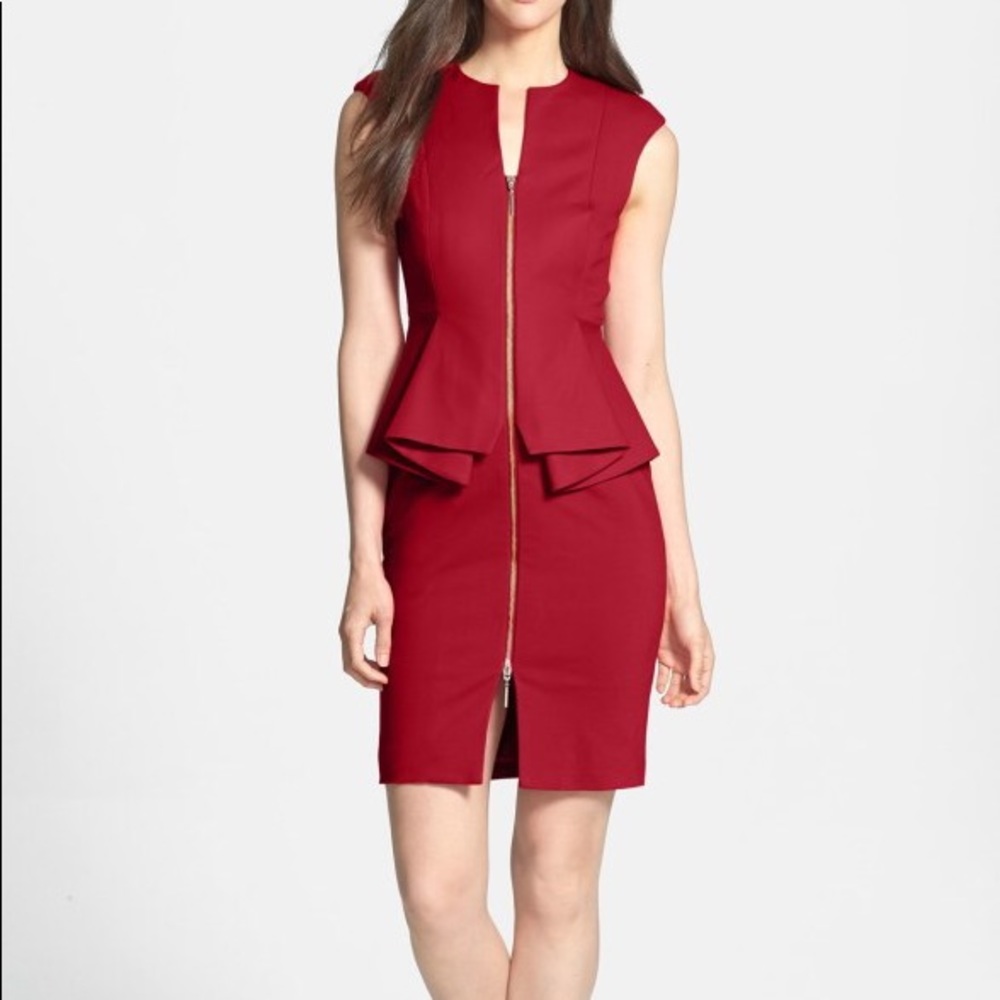 Fuchsia ted baker peplum dress